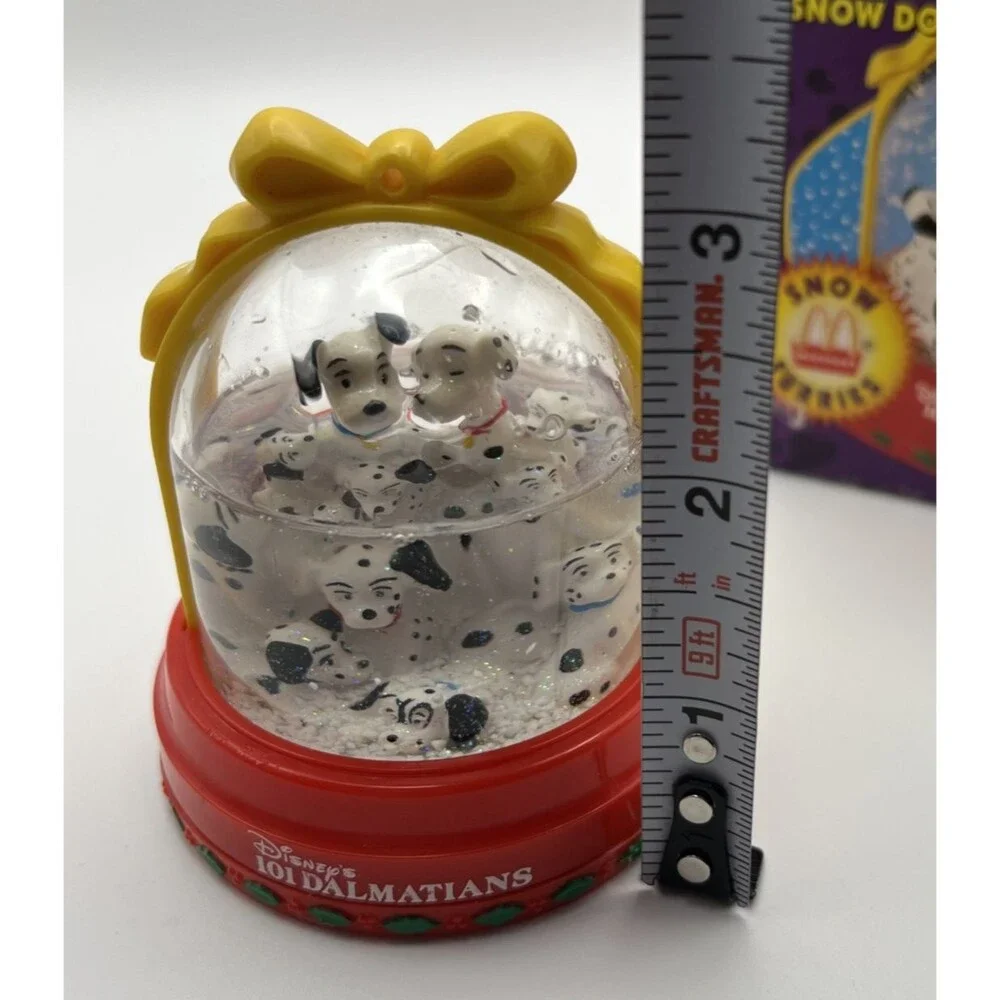 McDonald's Vintage 101 Dalmatian's 1996 Christmas Snow Flurries Dome/Globe